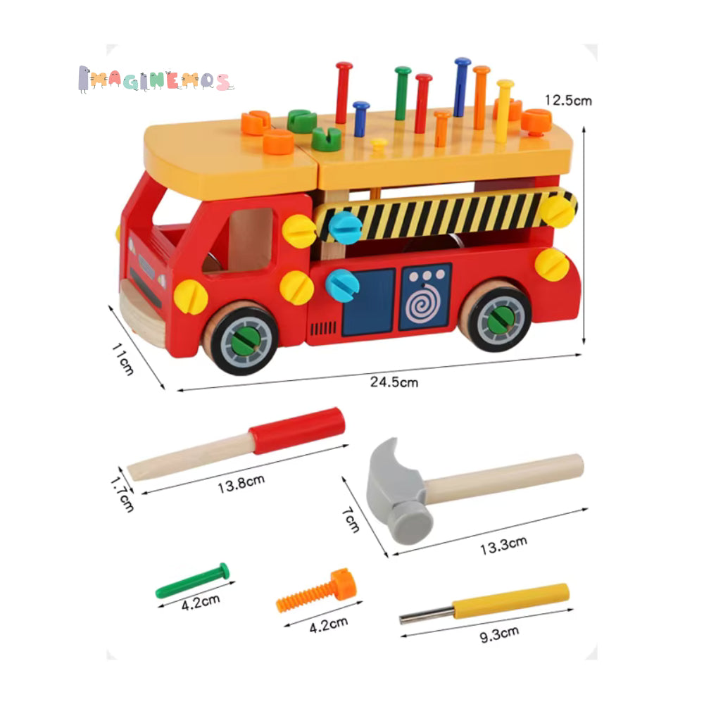 Carrito Educativo de Madera