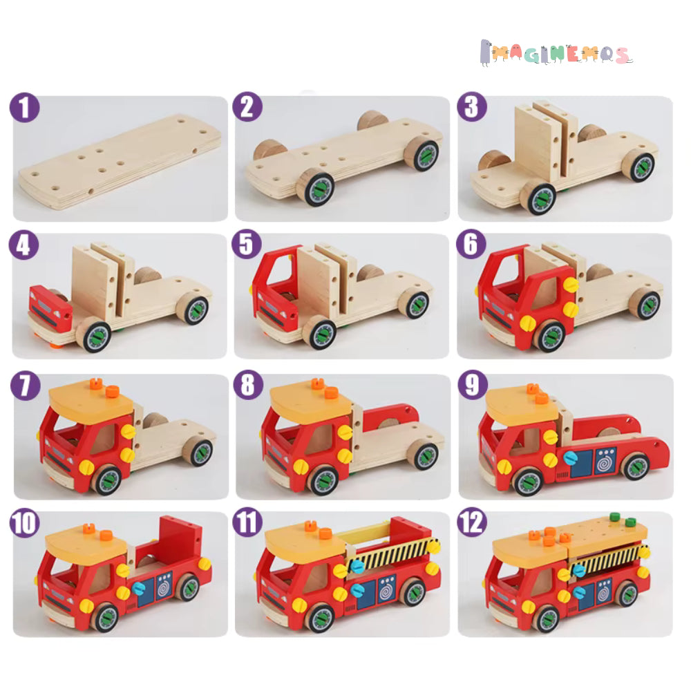 Carrito Educativo de Madera
